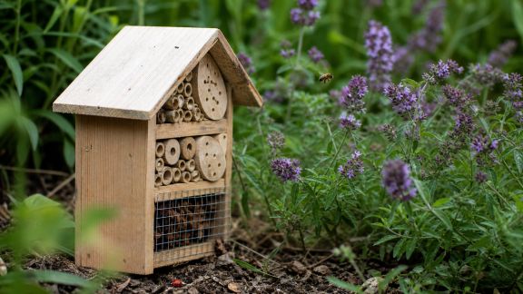 Améliorer la biodiversité autour de la maison avec des abris à insectes