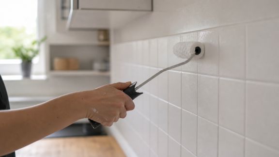 Relooker sa cuisine avec des peintures spéciales carrelage